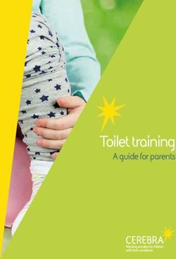 Toilet training A guide for parents - Cerebra