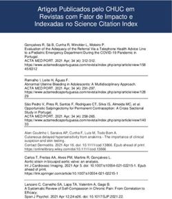 Artigos Publicados Pelo CHUC Em Revistas Com Fator De Impacto E ...