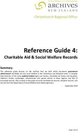 Reference Guide 4: Charitable Aid & Social Welfare Records