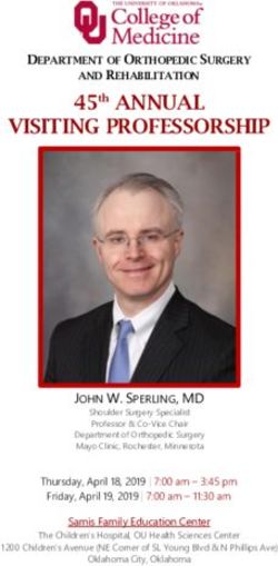 VISITING PROFESSORSHIP - 45th ANNUAL - OU Medicine