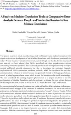 A Study on Machine Translation Tools: A Comparative Error Analysis Between DeepL and Yandex for Russian-Italian Medical Translation