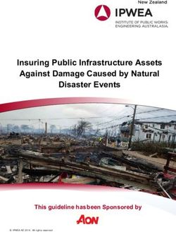 Insuring Public Infrastructure Assets Against Damage Caused by Natural Disaster Events - This guideline has been Sponsored by