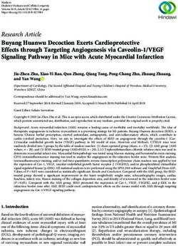 Buyang Huanwu Decoction Exerts Cardioprotective Effects through Targeting Angiogenesis via Caveolin-1/VEGF Signaling Pathway in Mice with Acute ...