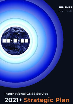 2021+ Strategic Plan International GNSS Service