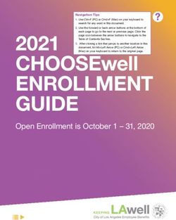 2021 CHOOSEwell ENROLLMENT GUIDE - Open Enrollment is October 1 - 31, 2020 - Squarespace