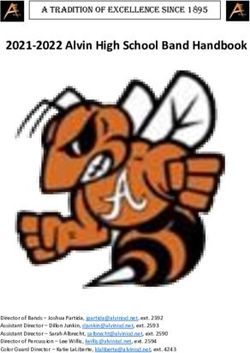 2021-2022 Alvin High School Band Handbook