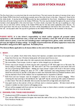 2020 ZOO STOCK RULES - Kalamazoo Speedway