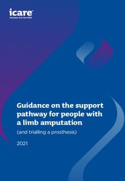 Guidance on the support pathway for people with a limb amputation - (and trialling a prosthesis) 2021