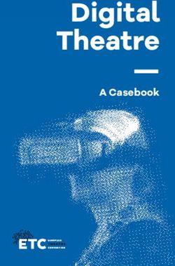Digital Theatre A Casebook - European Theatre Lab