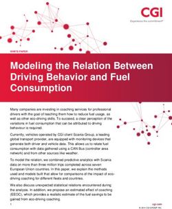 Modeling the Relation Between Driving Behavior and Fuel Consumption