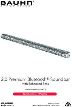 2.0 Premium Bluetooth Soundbar - with Enhanced Bass INSTRUCTION MANUAL - Bauhn
