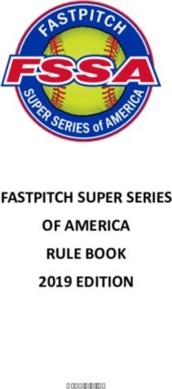 FASTPITCH SUPER SERIES OF AMERICA RULE BOOK 2019 EDITION