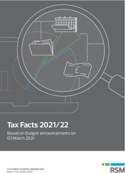 Tax Facts 2021/22 Based on Budget announcements on 03 March 2021 - RSM UK