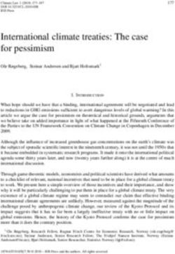 International climate treaties: The case for pessimism - NEEC