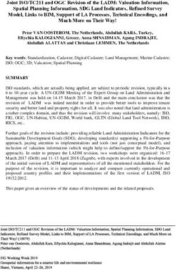 Joint ISO/TC211 and OGC Revision of the LADM: Valuation Information, Spatial Planning Information, SDG Land Indicators, Refined Survey Model ...
