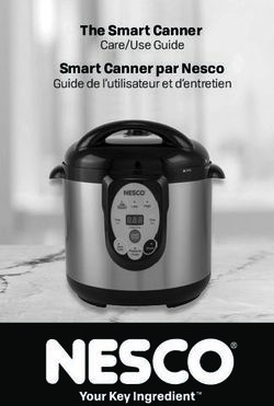 The Smart Canner Smart Canner par Nesco - Guide de l'utilisateur et d'entretien Care/Use Guide