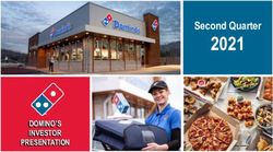 2021 Second Quarter DOMINO'S INVESTOR PRESENTATION