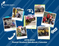 2019-2020 Parent-Student Handbook Calendar - Harford County Public ...