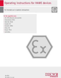 Operating instructions for HAWE devices - HAWE Hydraulik
