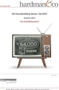 UK Housebuilding Sector: Q3 2017 - Autumn 2017 'The $64,000 Question' 10th October 2017 - Hardman & Co