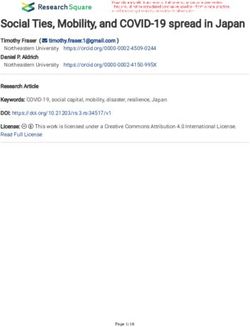 Social Ties, Mobility, and COVID-19 spread in Japan