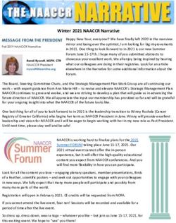 Winter 2021 NAACCR Narrative