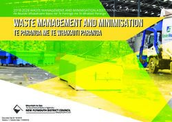 WASTE MANAGEMENT AND MINIMISATION - Te Paranga me Te Whakaiti Paranga - New Plymouth ...