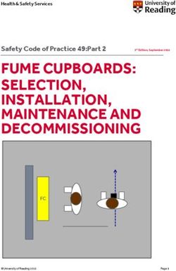 FUME CUPBOARDS: SELECTION, INSTALLATION, MAINTENANCE AND DECOMMISSIONING - Safety Code of Practice 49:Part 2