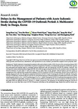 Delays in the Management of Patients with Acute Ischemic Stroke during the COVID-19 Outbreak Period: A Multicenter Study in Daegu, Korea - Hindawi.com