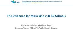 The Evidence for Mask Use in K-12 Schools - Linda Bell, MD, State Epidemiologist Brannon Traxler, MD, MPH, Public Health Director - SCDHEC