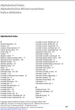 Alphabetical Index Alphabetisches Wörterverzeichnis Indice alfabetico