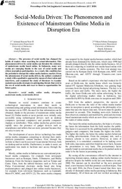 Social-Media Driven: The Phenomenon and Existence of Mainstream Online Media in Disruption Era - Paper Title (use style: paper title)