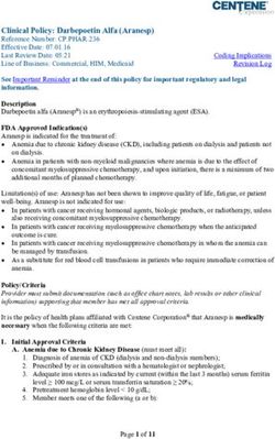 Clinical Policy: Darbepoetin Alfa (Aranesp) - Health Net of ...