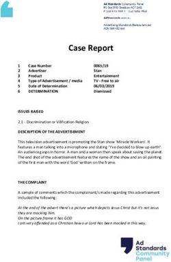 Case Report - Ad Standards