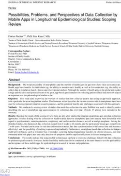 Possibilities, Problems, and Perspectives of Data Collection by Mobile Apps in Longitudinal Epidemiological Studies: Scoping Review