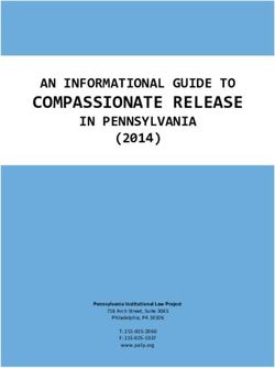 COMPASSIONATE RELEASE - AN INFORMATIONAL GUIDE TO - AIDS Law Project