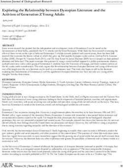 Exploring the Relationship between Dystopian Literature and the Activism of Generation Z Young Adults - DOI.org