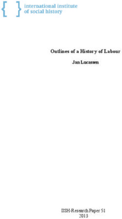 Outlines of a History of Labour Jan Lucassen - IISH-Research Paper 51 2013