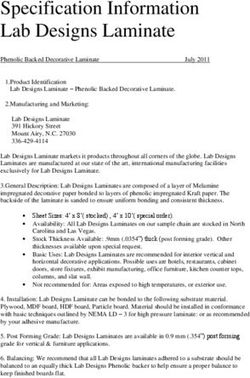 Specification Information Lab Designs Laminate