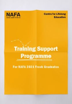 Training Support Programme - For NAFA 2021 Fresh Graduates - Centre for Lifelong Education - Nanyang Academy of Fine Arts