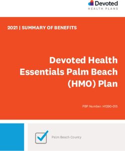 Devoted Health Essentials Palm Beach (HMO) Plan - 2021 | SUMMARY OF BENEFITS