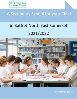 A Secondary School for your Child in Bath & North East Somerset 2021/2022 - www.bathnes.gov.uk