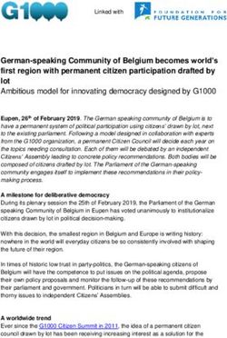 German-speaking Community of Belgium becomes world's first region with permanent citizen participation drafted by lot Ambitious model for ...