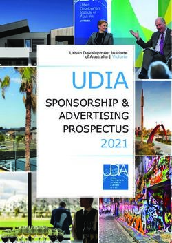 UDIA 2021 SPONSORSHIP & ADVERTISING PROSPECTUS - UDIA VIC