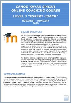 CANOE-KAYAK SPRINT ONLINE COACHING COURSE LEVEL 3 "EXPERT COACH"