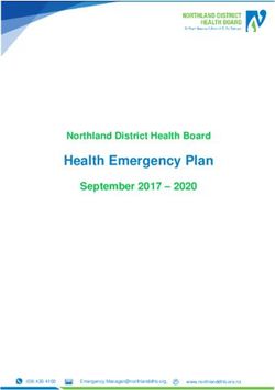 Health Emergency Plan - September 2017 - 2020 Northland District Health Board - Northland DHB