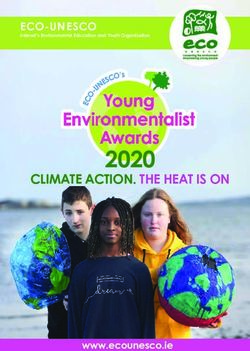 2020 CLIMATE ACTION. THE HEAT IS ON - ECO-UNESCO