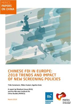 CHINESE FDI IN EUROPE: 2018 TRENDS AND IMPACT OF NEW SCREENING POLICIES - MERICS PAPERS ON CHINA