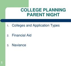 COLLEGE PLANNING PARENT NIGHT - Colleges and Application Types 2. Financial Aid 3. Naviance