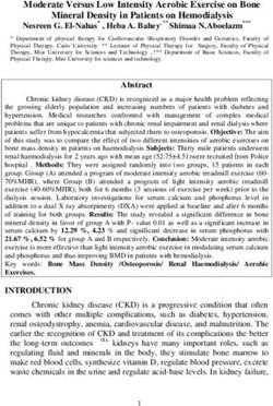 Moderate Versus Low Intensity Aerobic Exercise on Bone Mineral Density in Patients on Hemodialysis